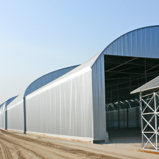 Weitspannige vorgefertigte Stahlkonstruktion, Industriebau, Metallgebäude, Lager