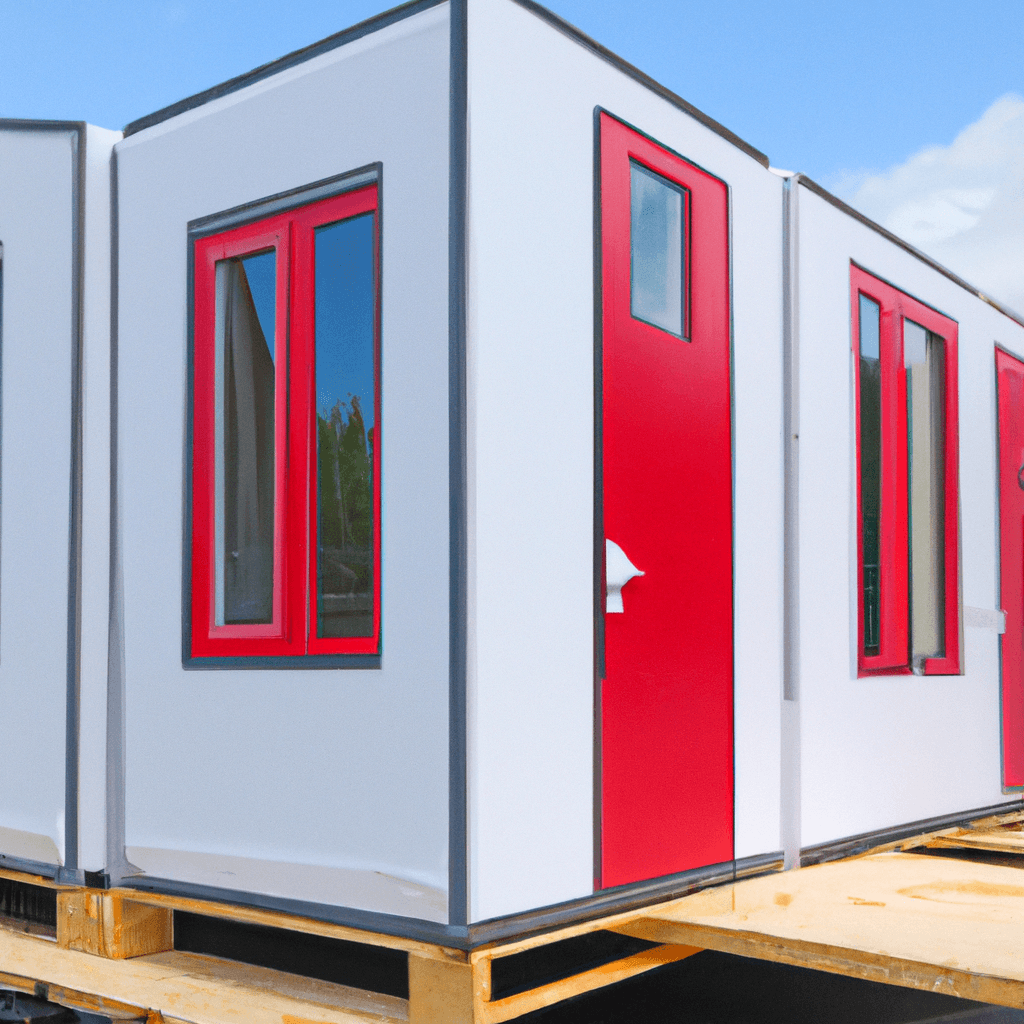  Bürocontainerhaus, komplett montiertes modulares Fertighaus mit Doppelbett und Containerhäusern