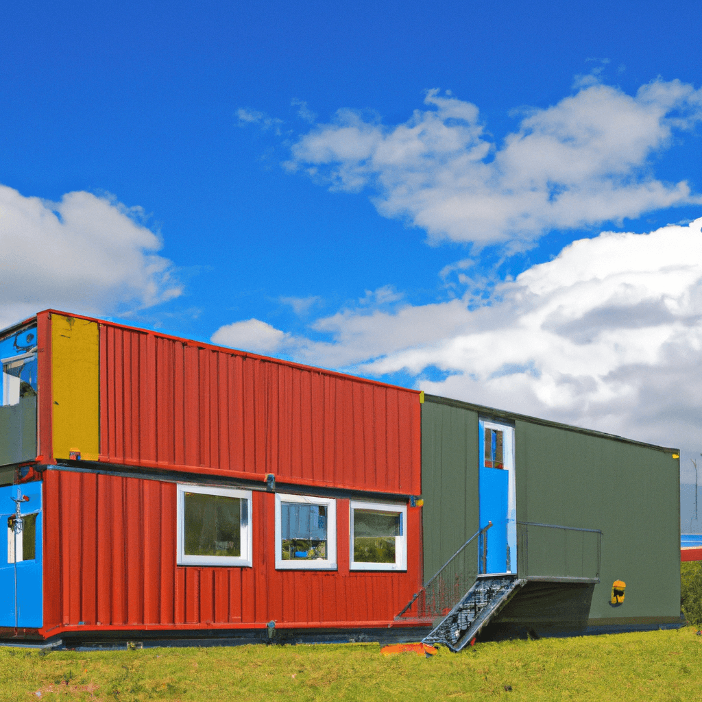 Bürocontainerhaus, komplett montiertes modulares Fertighaus mit Doppelbett und Containerhäusern